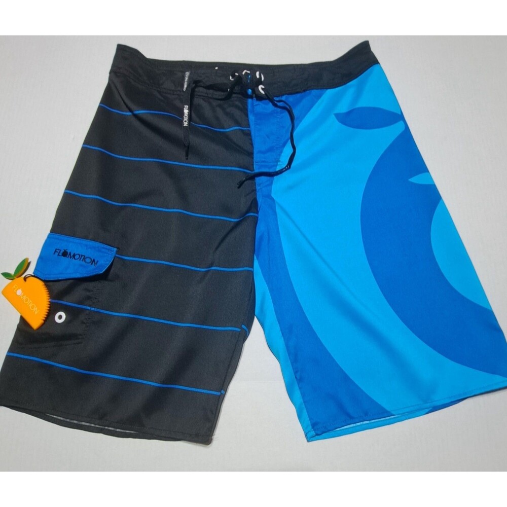 NWT Mens Board Shorts Swim Trunks Beach Pants Surfing Size 32 Pockets 11" Inseam